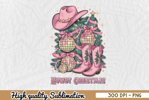 Country Western Xmas Sublimation PNG