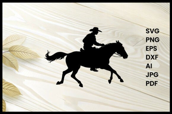 Horse and Rider in Rodeo Silhouette: A Bold Design for Real Projects