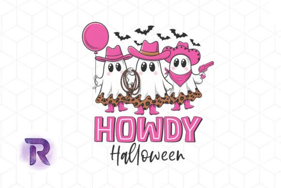 Howdy Halloween Cowboy Ghosts PNG Review for Embroidery Projects