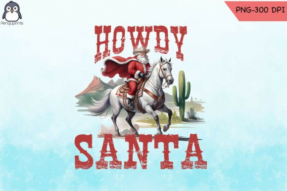 Howdy Santa Western Christmas PNG Review