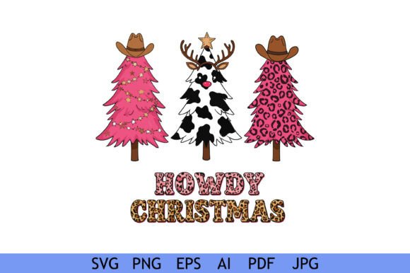 Howdy Western Christmas Tree Trio