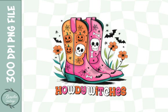 Howdy Witches Spooky Cowboy PNG