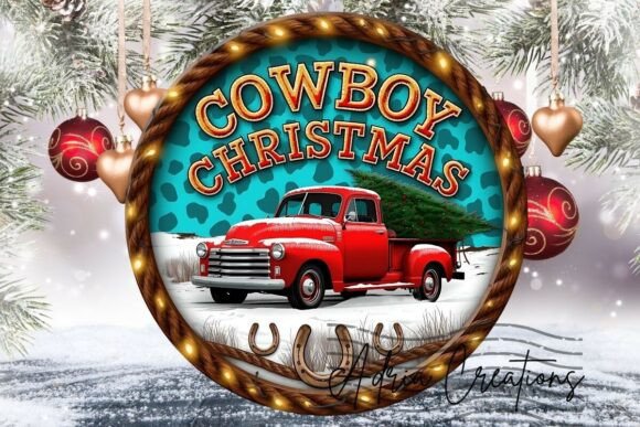 Reviewing Cowboy Christmas Ornament, Door Sign Png