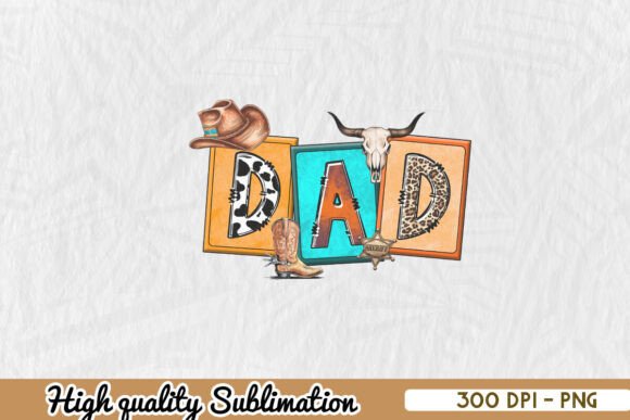 Western Dad Sublimation PNG Review for Real Embroidery Projects